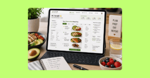 Keto meal plan dashboard setup 